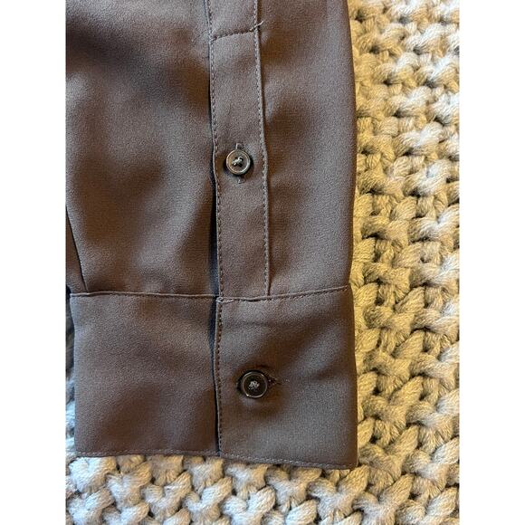 Express Women's Olive Green V-Neck Long Sleeve Shirt Size S NWOT - Picture 5 of 6